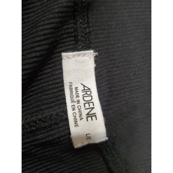 Ardene Women's V-Waist Flare Leggings Black 21090072 Sz. L NEW - Picture 3 of 4